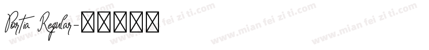 Portia Regular字体转换